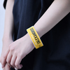 Ticket Rubber Wrist Band(Yellow)