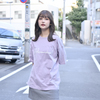 Logo Oversized T-Shirt(Smokey Purple)