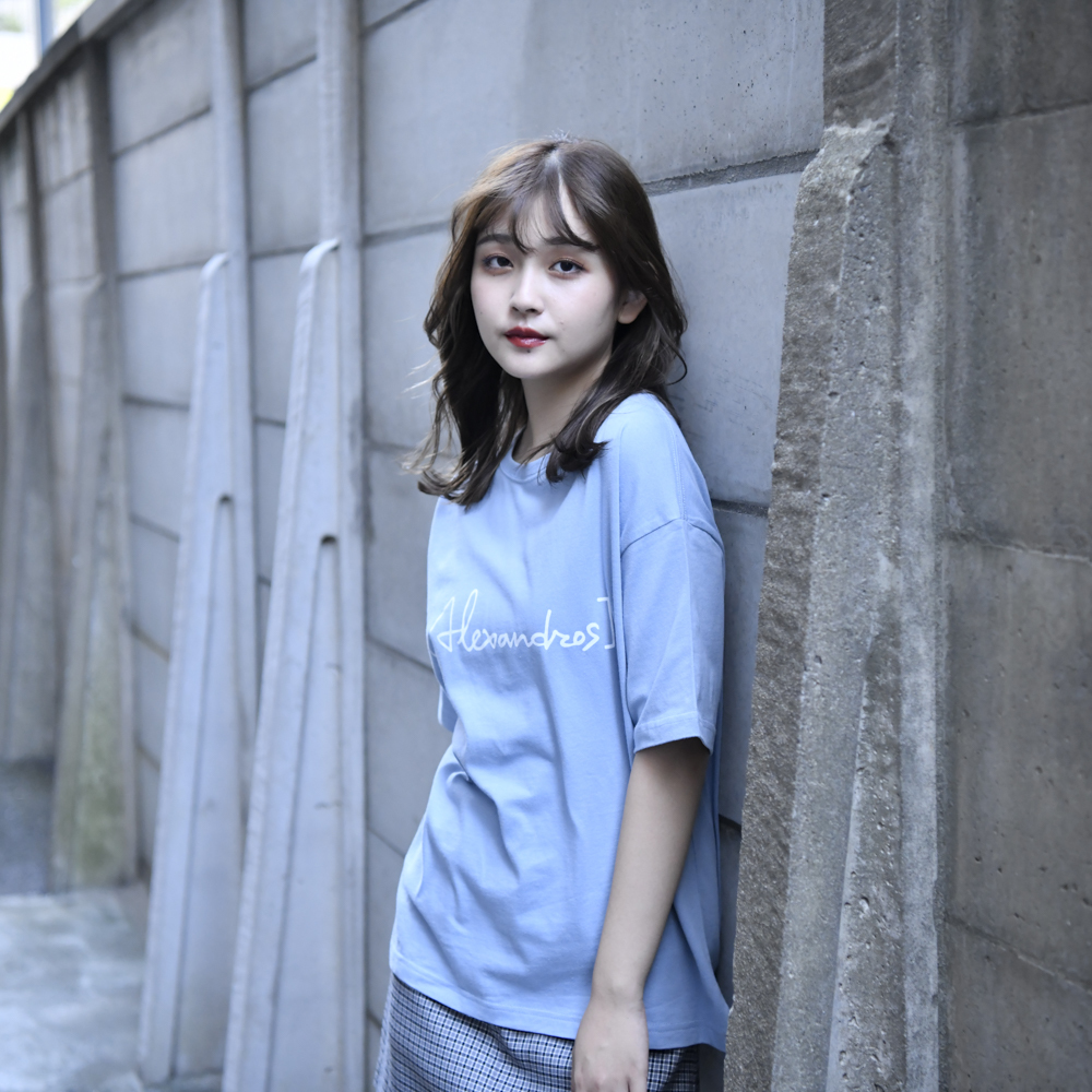 Logo Oversized T-Shirt(Acid Blue)