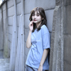 Logo Oversized T-Shirt(Acid Blue)