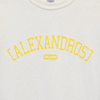 Vintage Style T-Shirt(Natural×Yellow)