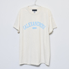 Vintage Style T-Shirt(Natural×Blue)