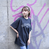 Vintage Style T-Shirt(Black×White)