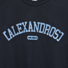 Vintage Style T-Shirt(Black×Blue)