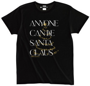 NEW  Anyone can be Santa Claus　Tシャツ (黒)
