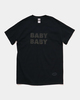BABYBABY T-Shirt（半袖黒ボディ×黒プリント）