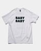 BABYBABY T-Shirt（半袖白ボディ×黒プリント）