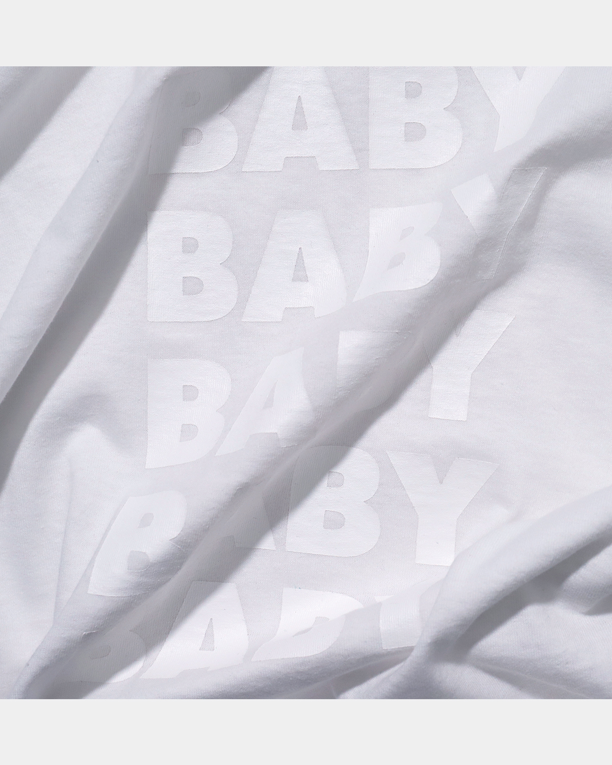 BABYBABY  Long Sleeve T-Shirt（白ボディ×白プリント）