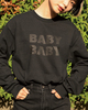 BABYBABY  Long Sleeve T-Shirt（黒ボディ×黒プリント）
