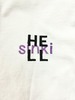 HELL sinki TEE amethyst logo ver.(white/long sleeve)