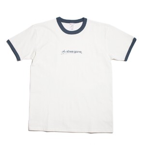 RINGER Logo Tee(バニラホワイト×デニム)