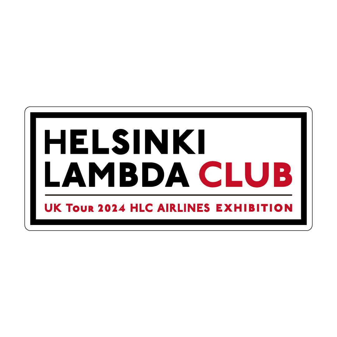 Helsinki Lambda Club UK Tour 2024 HLC AIRLINES EXHIBITION Sticker Set