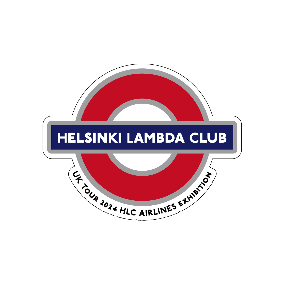 Helsinki Lambda Club UK Tour 2024 HLC AIRLINES EXHIBITION Sticker Set