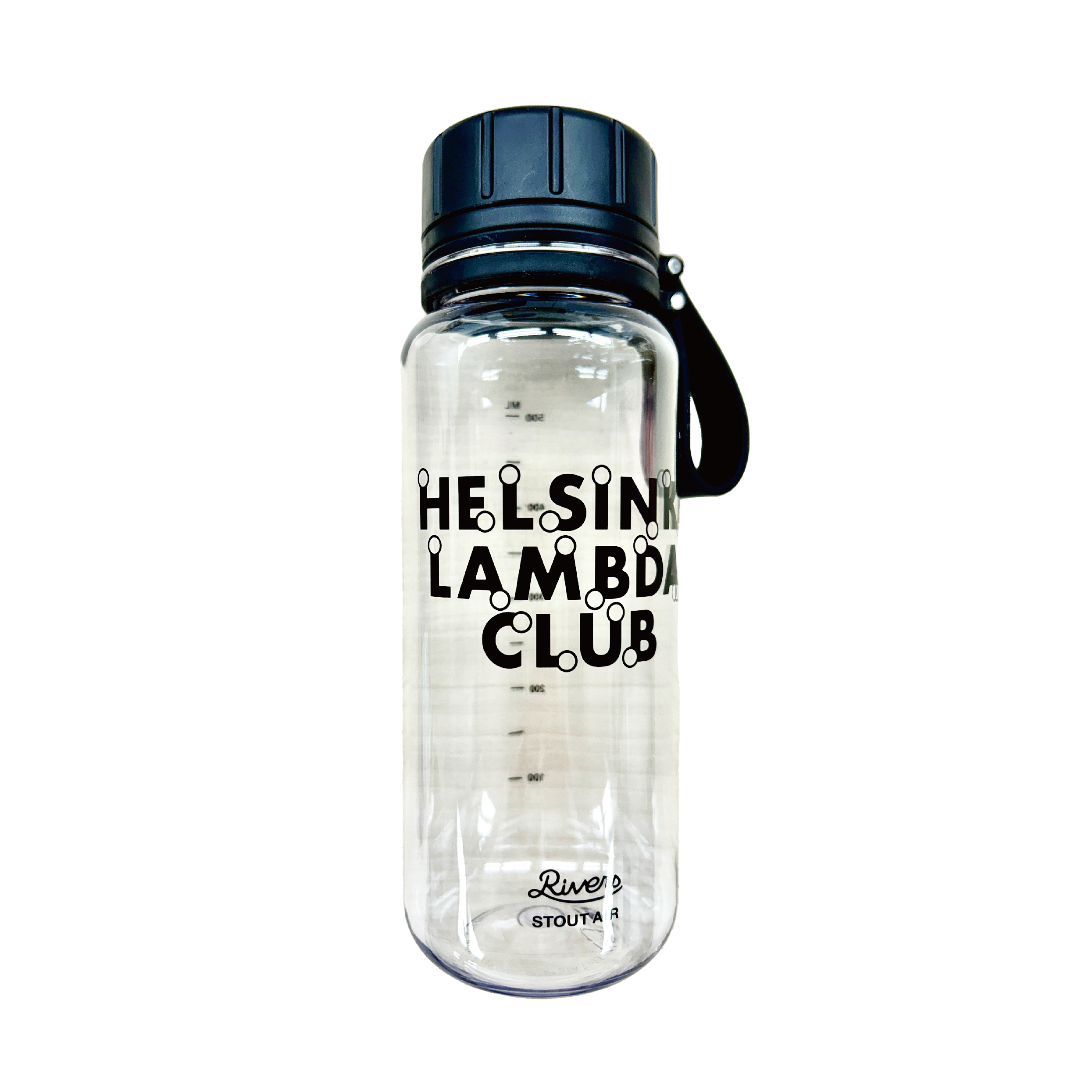 Logo Water Bottle (Black / White・550ml)