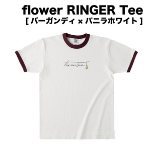 RINGER Logo Tee(バーガンディ×バニラホワイト)