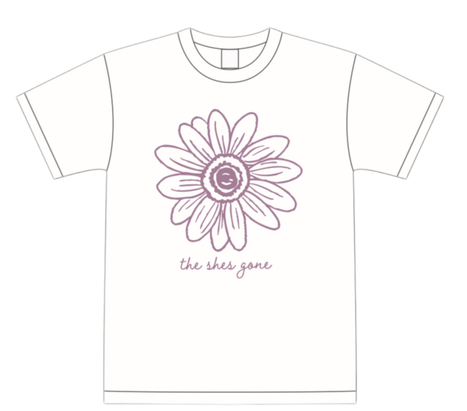 AGAIN flower Tee(White)