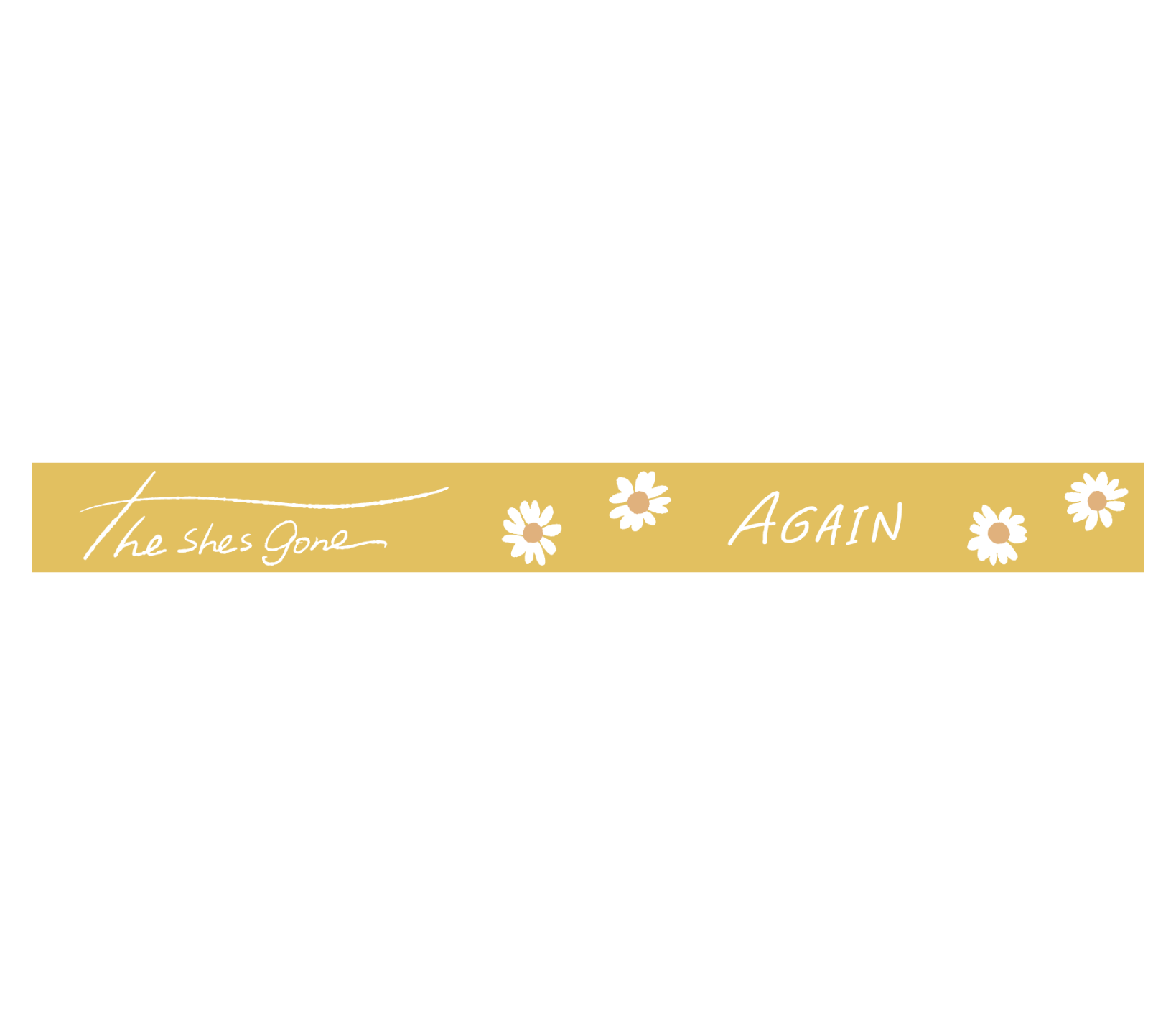 AGAIN flower RUBBER BAND(Mustard yellow)