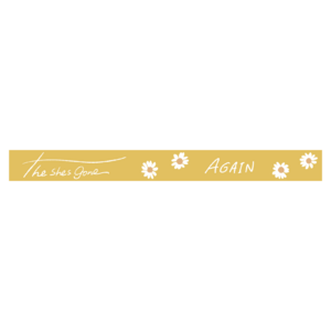 AGAIN flower RUBBER BAND(Mustard yellow)
