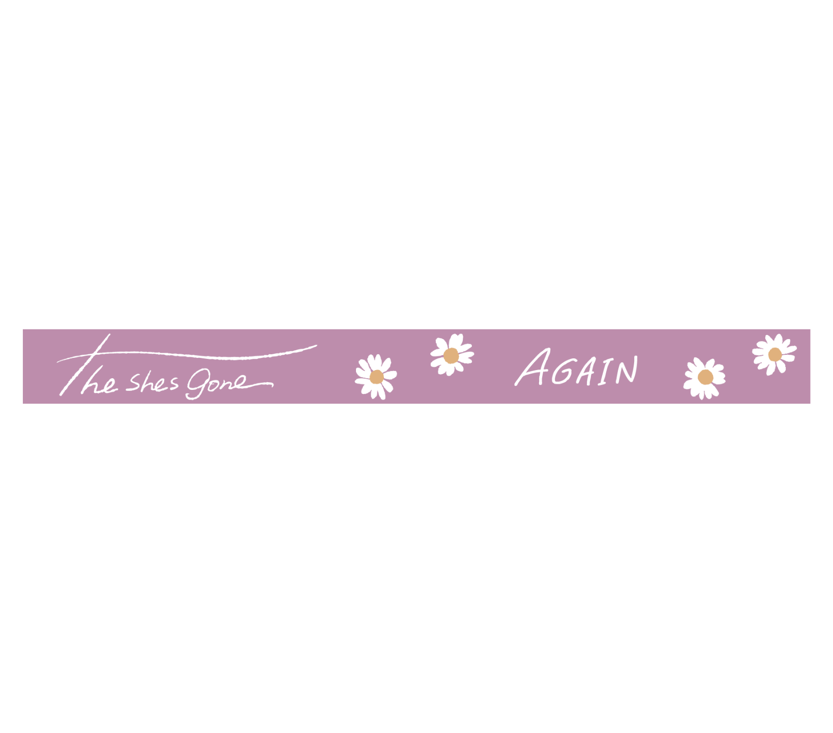 AGAIN flower RUBBER BAND(Dusty pink)