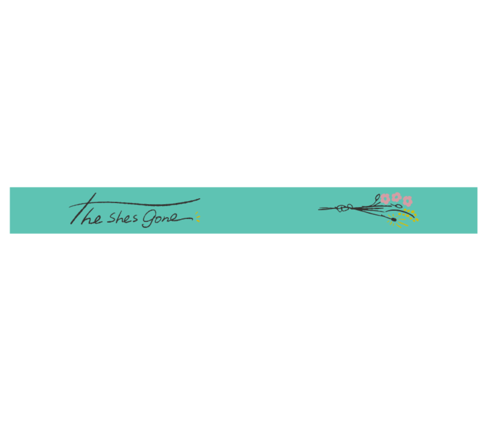 flower logo RUBBER BAND(ピスタチオグリーン)