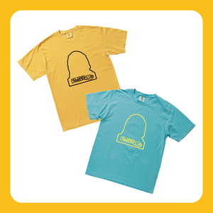 silhouette TEE (Lagoon blue / Mustard)