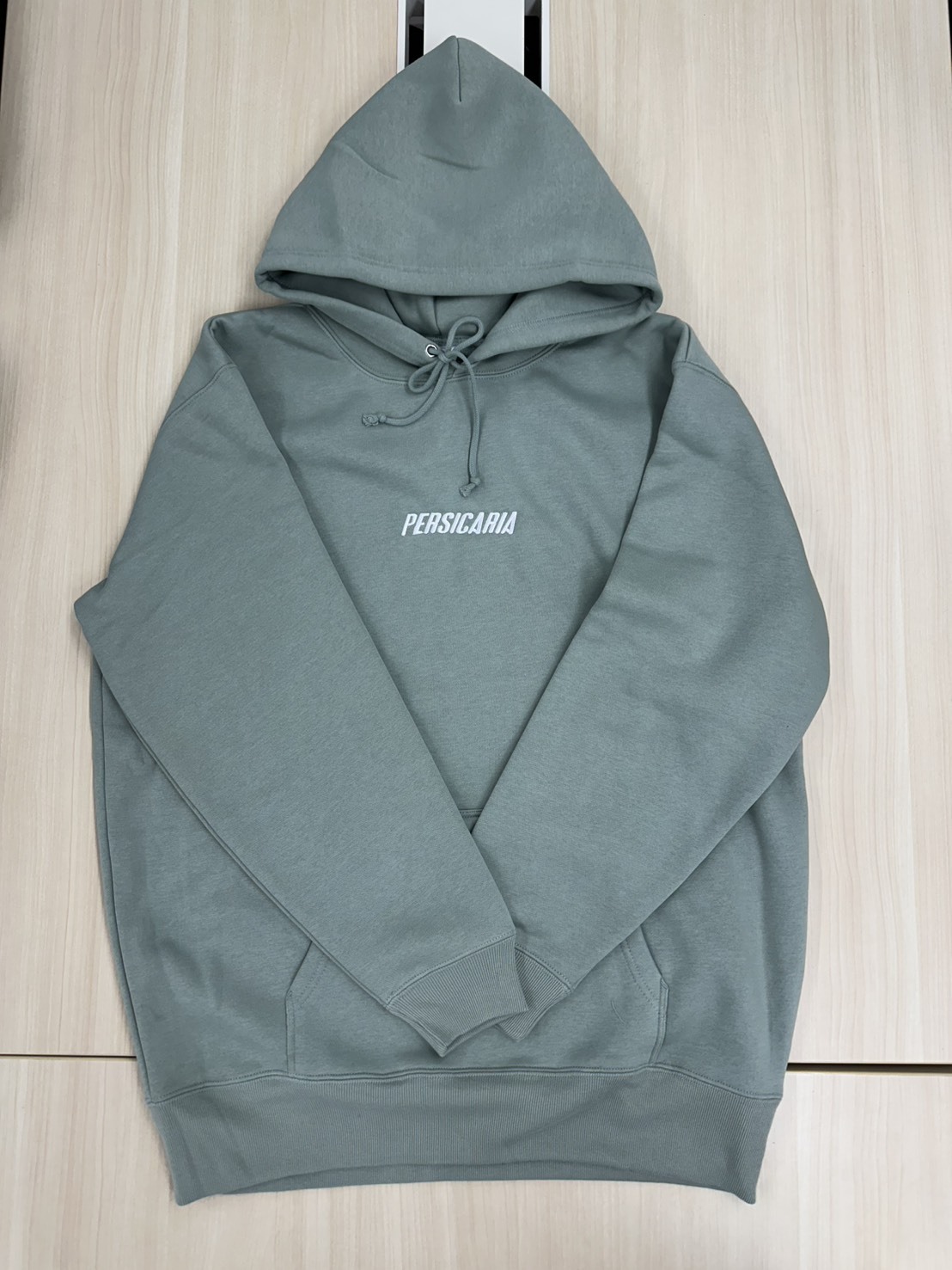 刺繍パーカ 第二弾（通販限定カラー：スモーキーグリーン / 裏起毛）