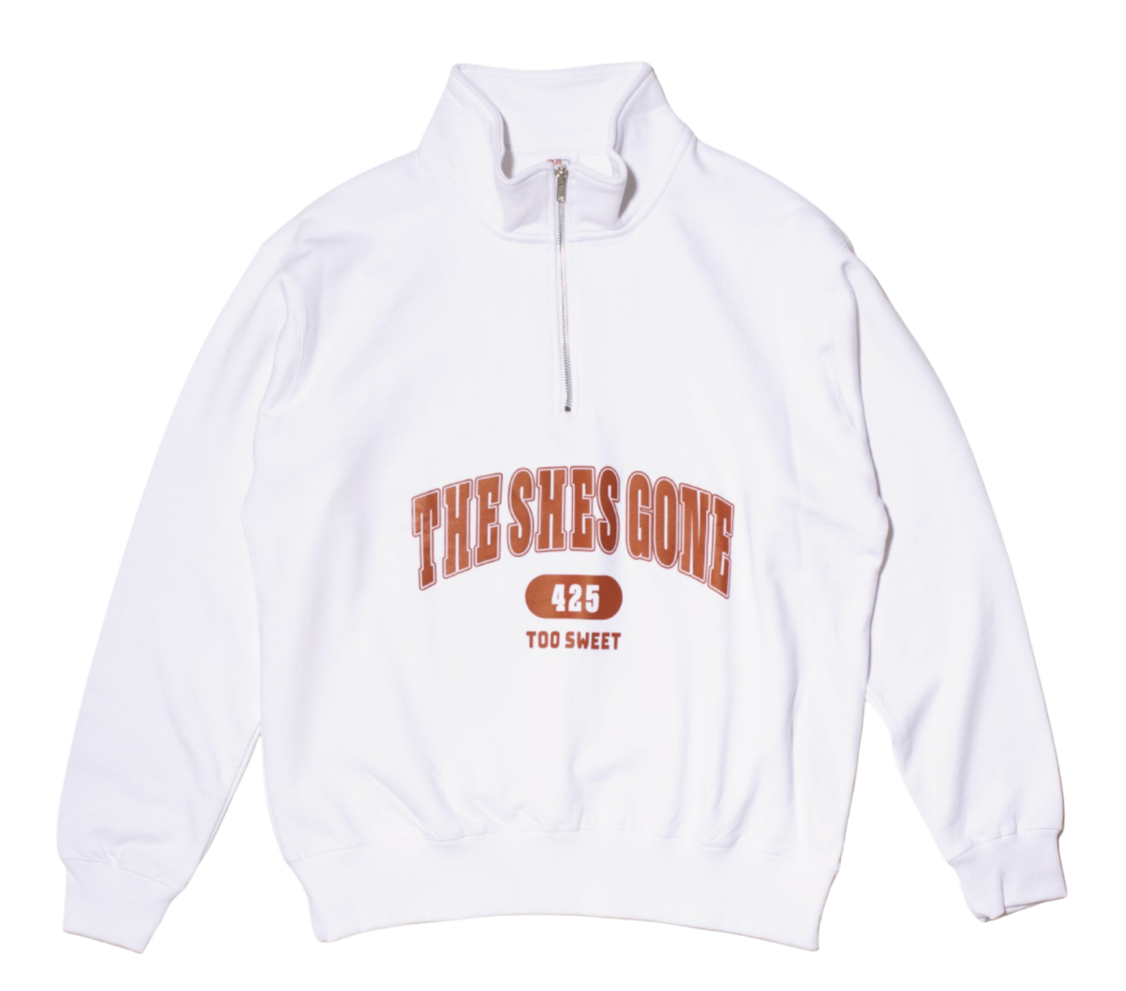 College Logo Half Zip（ホワイト）