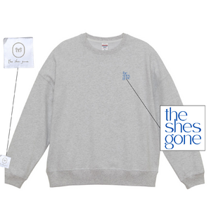 タグ刺繍スウェット(アッシュ)