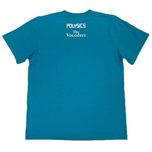 【POLYSICS/The Vocoders】その後の扇風機少女Tシャツ(ターコイズ)