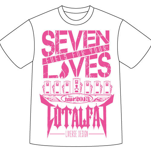 【SALE】SEVEN LIVES Tシャツ（ホワイト×ピンク）