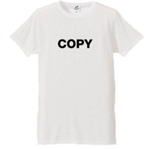 「COPYロゴTシャツ」(白)