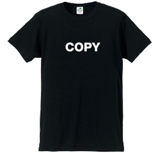 「COPYロゴTシャツ」(黒)