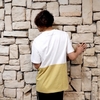 【SPECIAL PRICE】BI-COLOR TEE (BLACK/BEIGE)