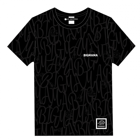 総柄tシャツ ブラック Bigmama Ukfc Online Shop