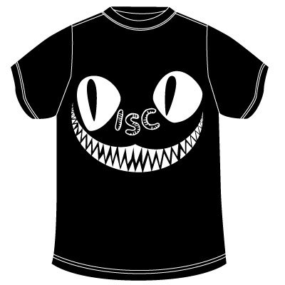 蓄光DISCO CAT Tシャツ(ブラック)