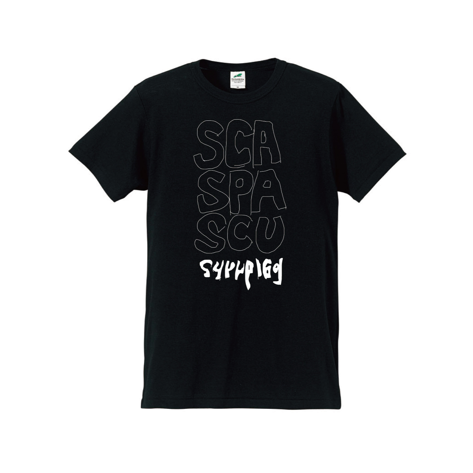 SCAM SPAM SCUM Tシャツ(五十嵐隆直筆ロゴイラスト)