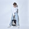 【SALE】TOTE BAG(BLACK/NATURAL)