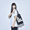 【SALE】TOTE BAG(BLACK/NATURAL)