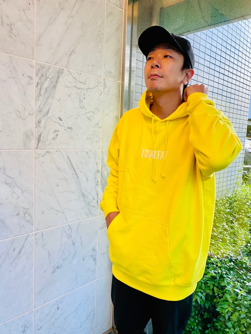 TOTALFAT刺繍パーカ(YELLOW )