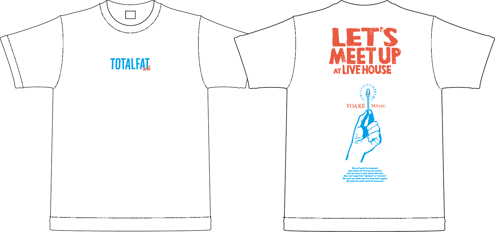 【 受注生産 】待ち合わせはライブハウスでTシャツ(ホワイト)