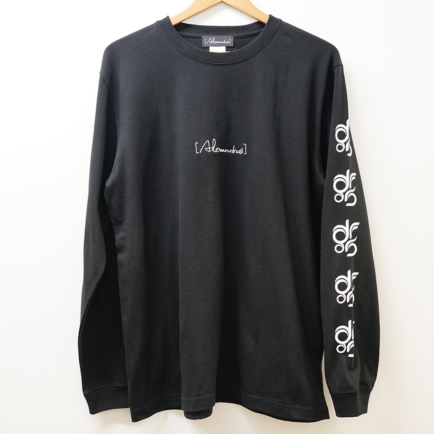 DROS LOGO LONG SLEEVE TEE (BLACK)