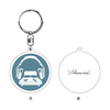 BEDROOM LOGO RUBBER KEYCHAIN(PINK・BLUE)