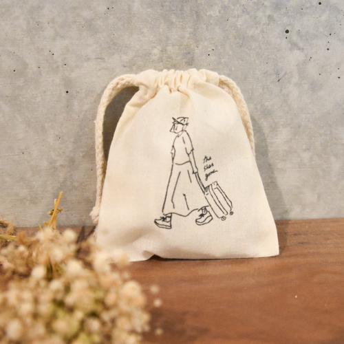 drawstring bag(ナチュラル)