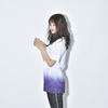 FEATHER GRADATION TEE(WHITE)