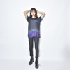 FEATHER GRADATION TEE(BLACK)