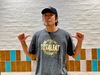 Flower ロゴ Tシャツ (ヘザーブラック)