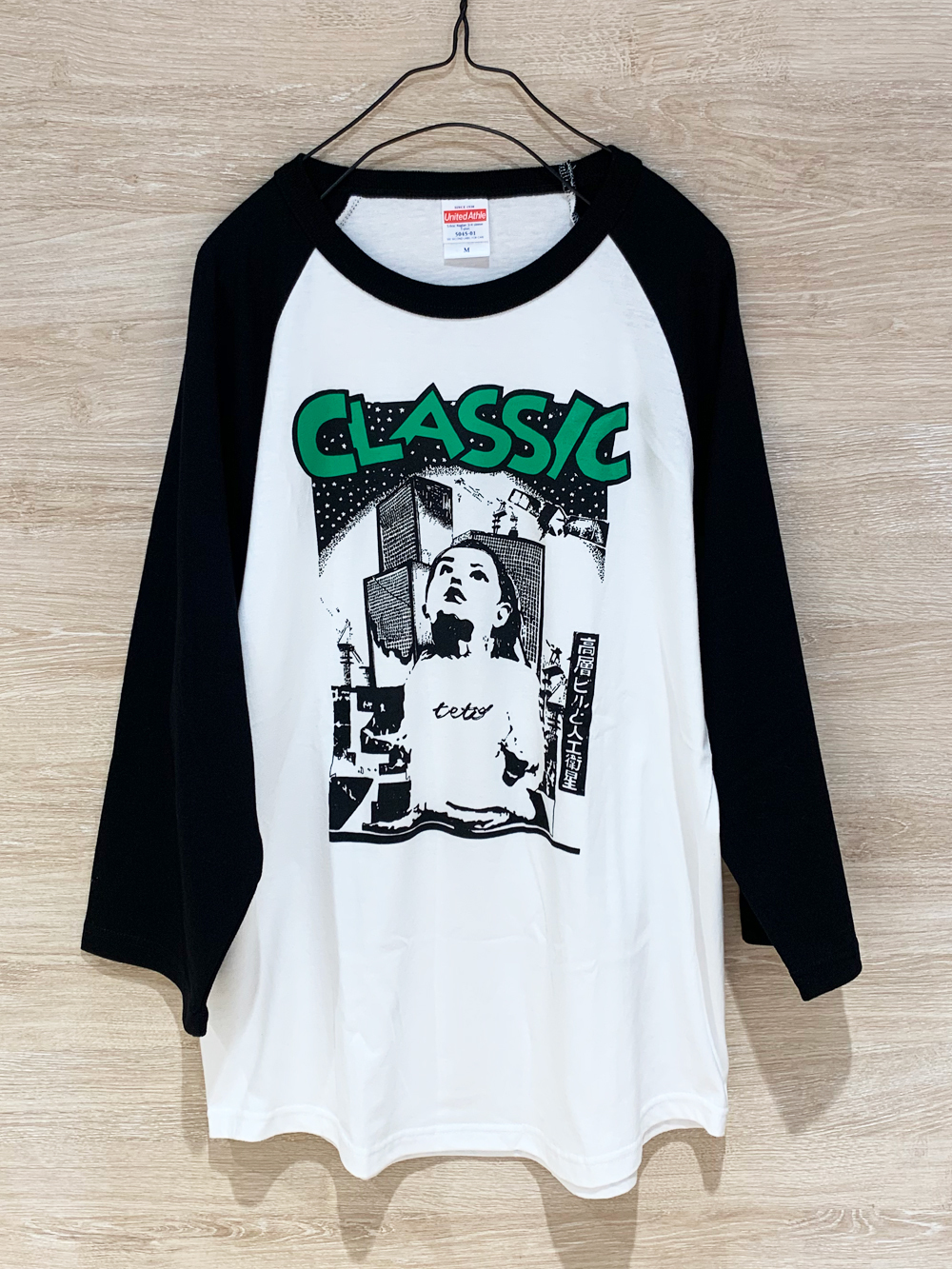 【受注販売】classic Tee(ラグラン / ホワイト×ブラック)
