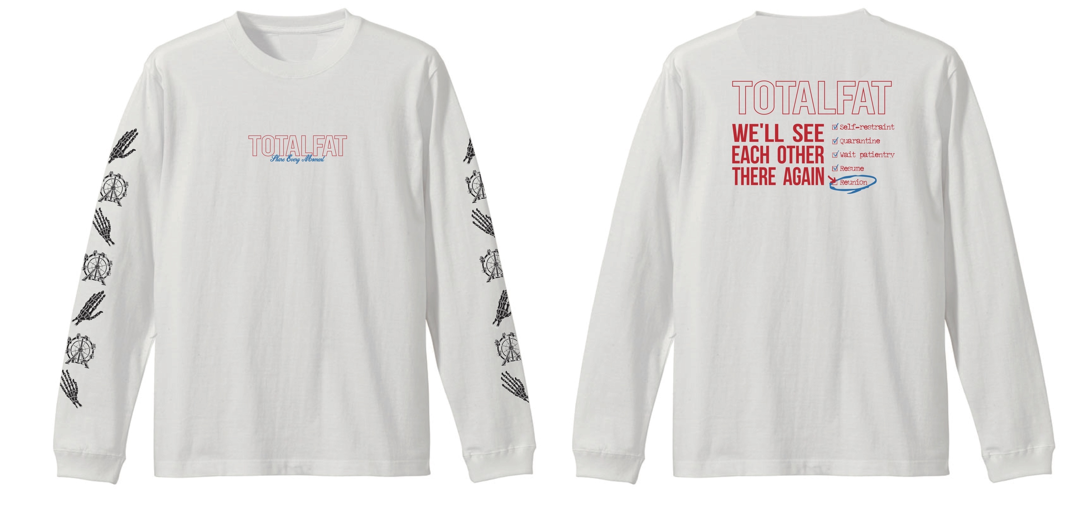 再会ロングスリーブTシャツ(ホワイト)