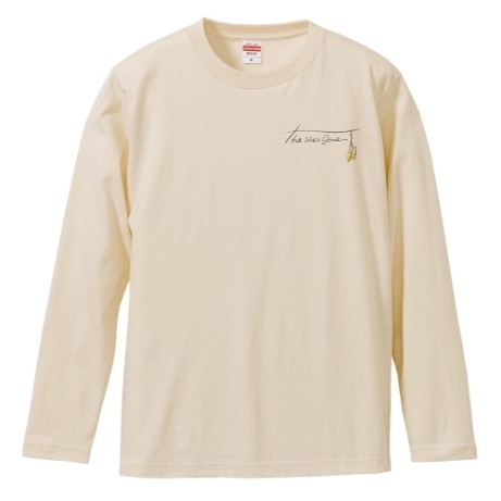 flower logo long sleeve T-shirts(ベージュ)