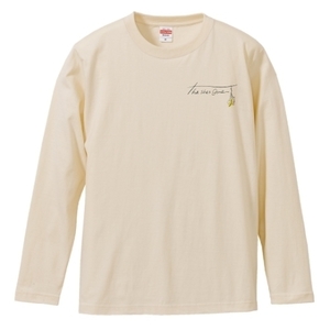 flower logo long sleeve T-shirts（ベージュ）